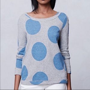 Anthropology Saturday Sunday polka dot sweatshirt